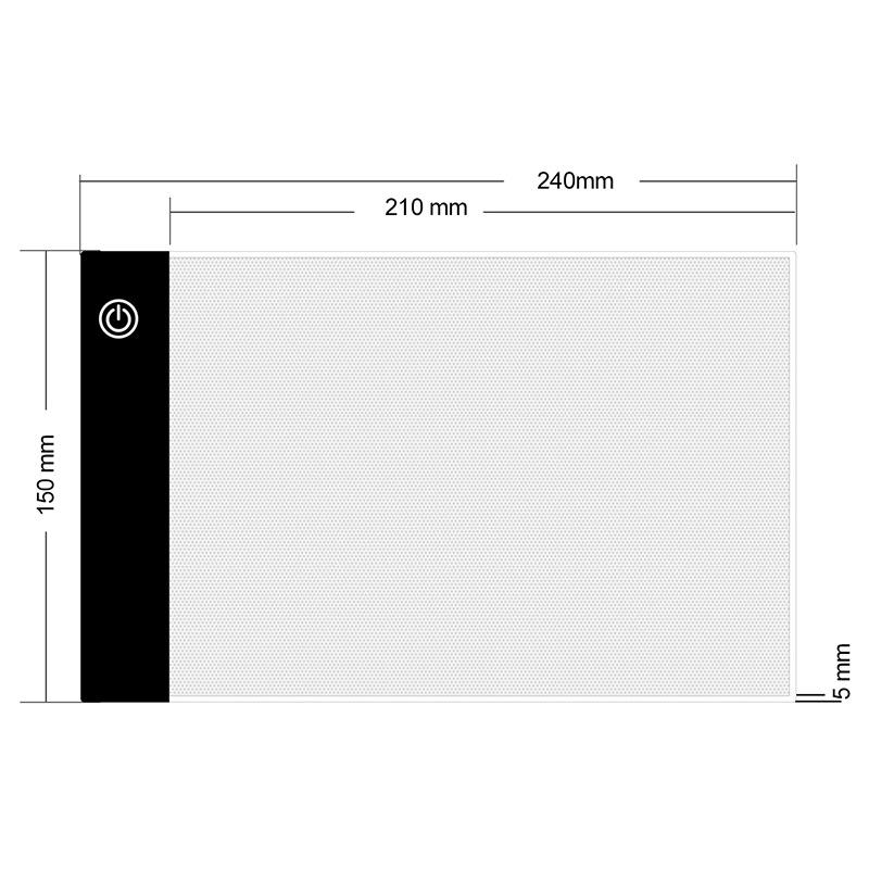 A4 LED Painting Tracing Board Copy Pad Panel Drawing Tablet Sketch Boards Art Artcraft Stencil + USB Charger
A4 LED Painting Tracing Board Copy Pad Panel Drawing Tablet Sketch Boards Art Artcraft Stencil + USB Charger