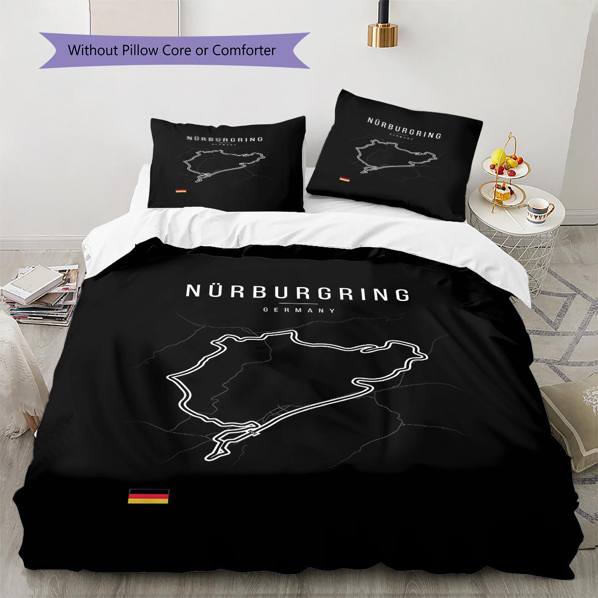 Nurburgring Pattern Bedding,Quilt Set Quilt Cover Pillowcase Home Birthday Gift (1 * duvet cover + 2 * pillowcase, without core) 140x200cm
Nurburgring Pattern Bedding,Quilt Set Quilt Cover Pillowcase Home Birthday Gift (1 * duvet cover + 2 * pillowcase, without core) 140x200cm