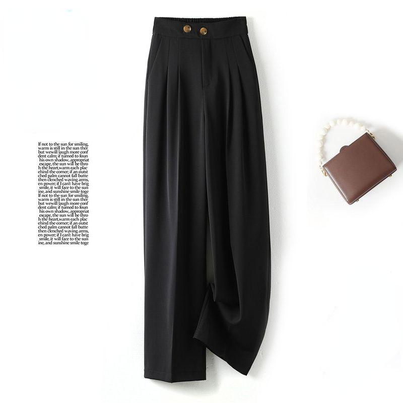 Осенние женские прямые брюки с завышенной талией, свободные повседневные брюки 2XL чёрный
Осенние женские прямые брюки с завышенной талией, свободные повседневные брюки 2XL чёрный