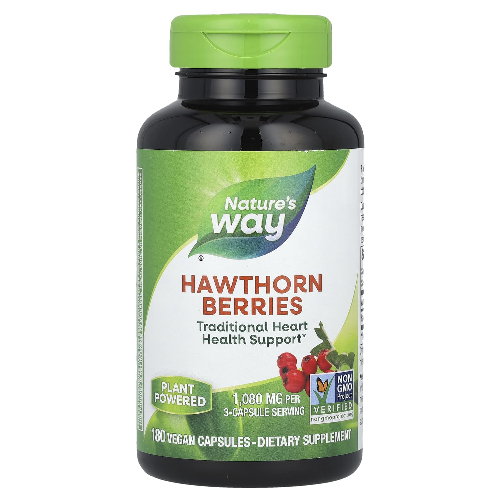 Nature S Way, Hawthorn Berry, Veggie Caps, 180 Capsules (360Mg per Capsule)
Nature S Way, Hawthorn Berry, Veggie Caps, 180 Capsules (360Mg per Capsule)