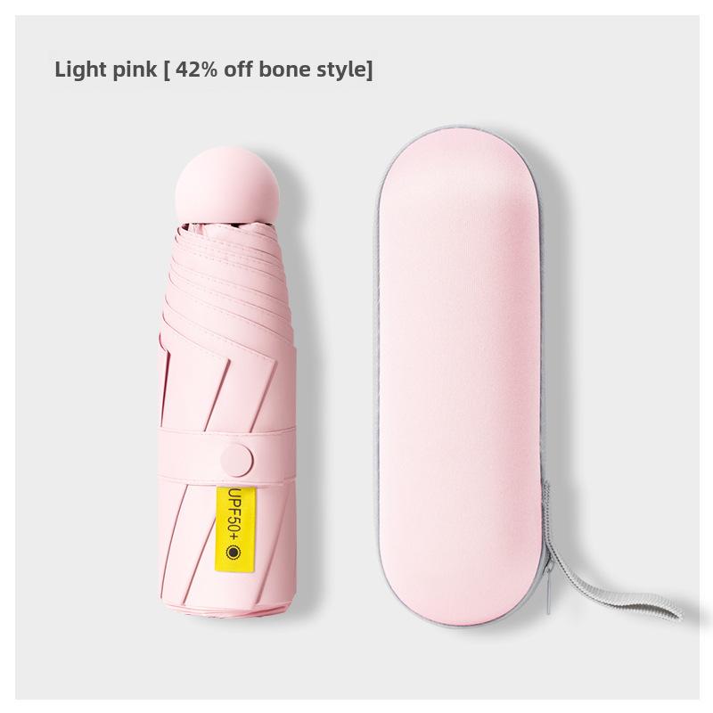 Портативный женский солнцезащитный зонт - мини-черный капсульный дизайн
Портативный женский солнцезащитный зонт - мини-черный капсульный дизайн