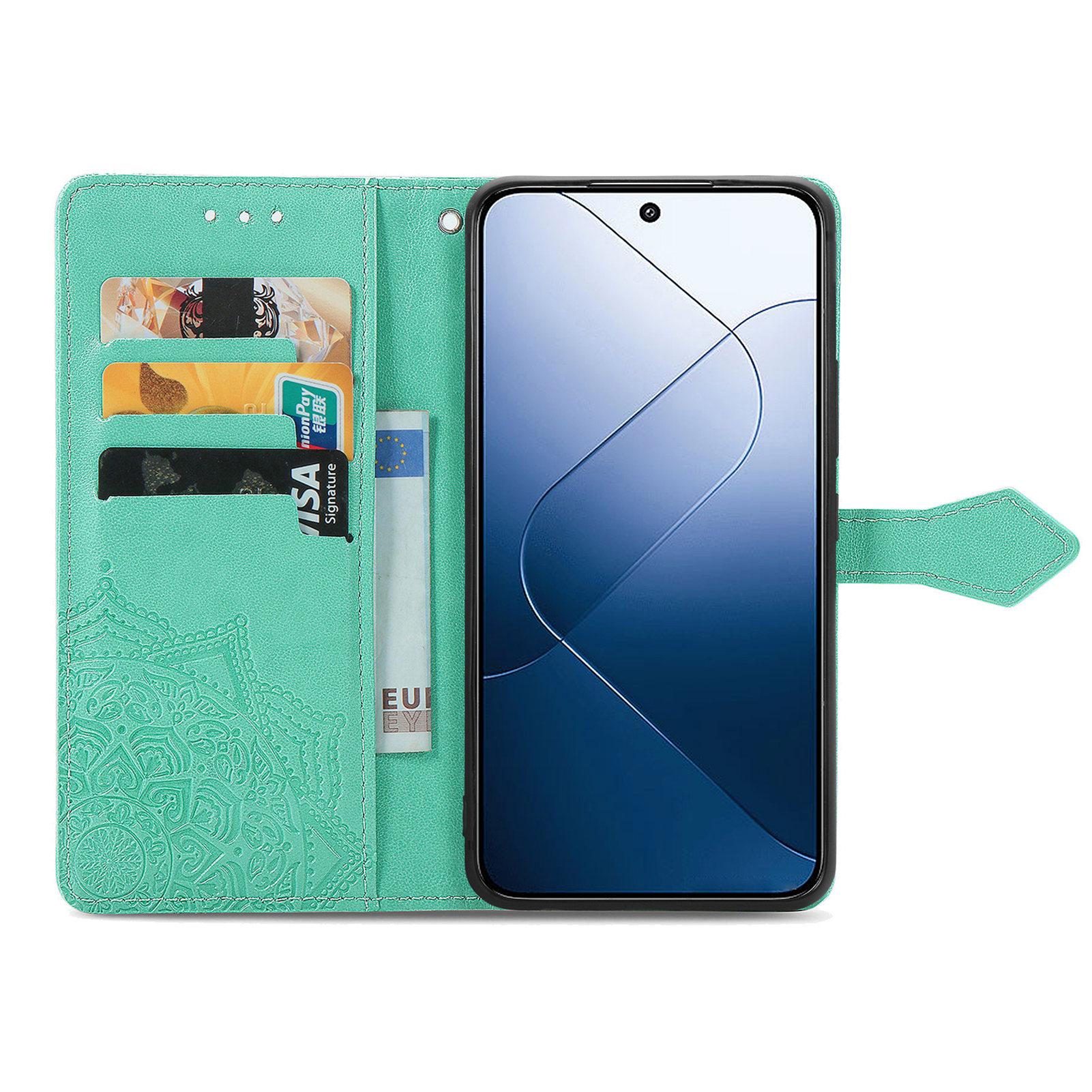 For Xiaomi 14T Pro Case Mandala Embossed Design Leather Wallet Phone Cover Green
For Xiaomi 14T Pro Case Mandala Embossed Design Leather Wallet Phone Cover Green