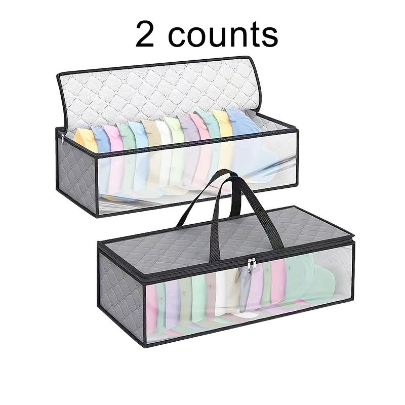 Baseball Cap Organizer with 2 Sturdy Handles, Hat Organizer Storage Bag Stackable, Great for Family Travel, Gray
Baseball Cap Organizer with 2 Sturdy Handles, Hat Organizer Storage Bag Stackable, Great for Family Travel, Gray