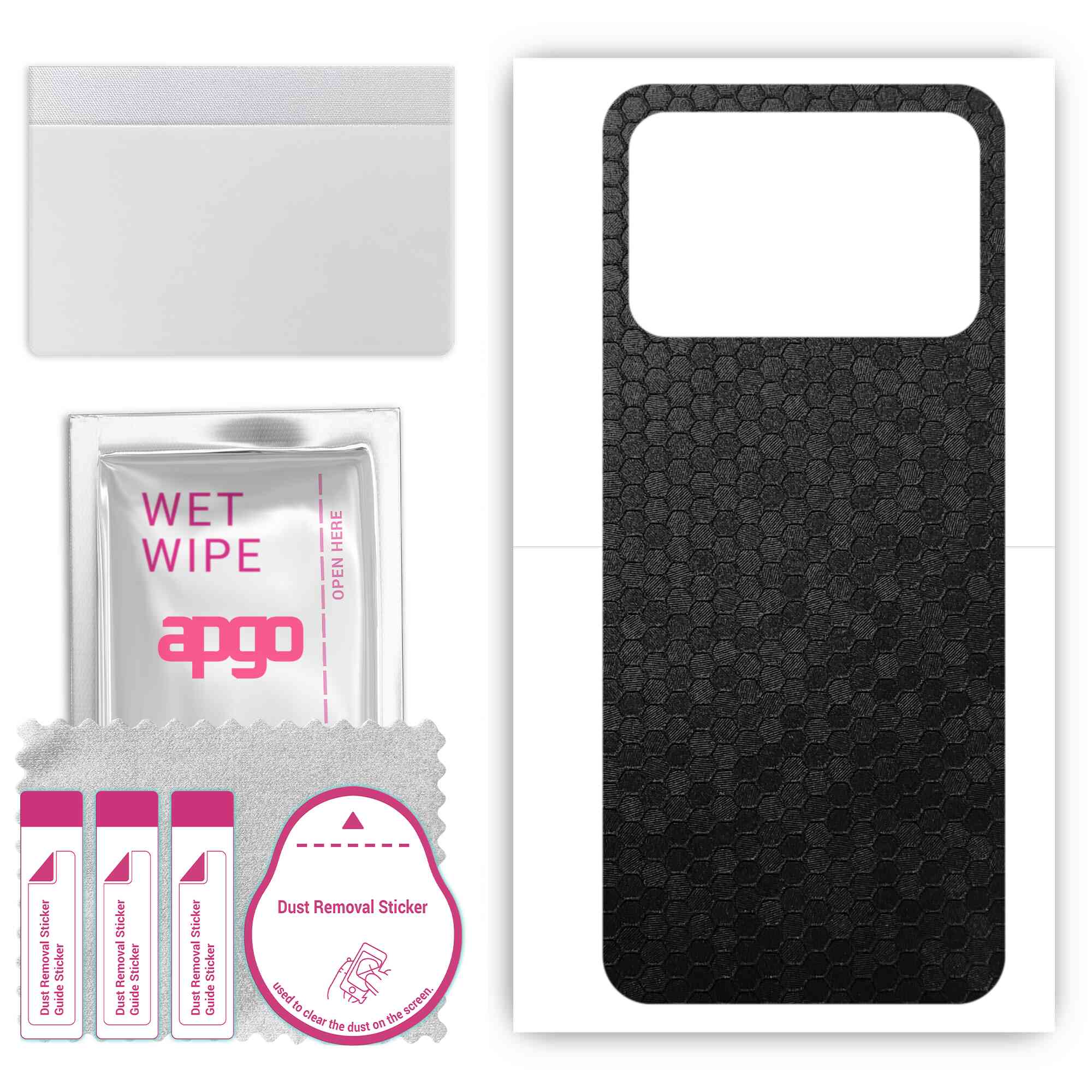 apgo Protective Skin Sticker for the back compatible with Xiaomi Poco C40, Wrap Film, Foil, Vinyl - Pattern Black Honeycomb
apgo Protective Skin Sticker for the back compatible with Xiaomi Poco C40, Wrap Film, Foil, Vinyl - Pattern Black Honeycomb