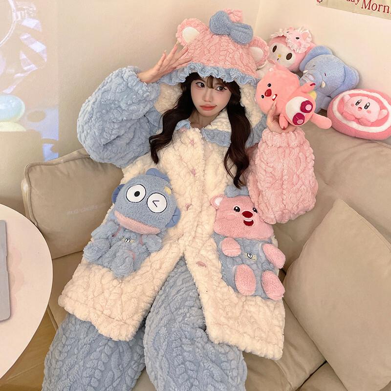 Women s Cute Hooded Homewear Robe
Women s Cute Hooded Homewear Robe