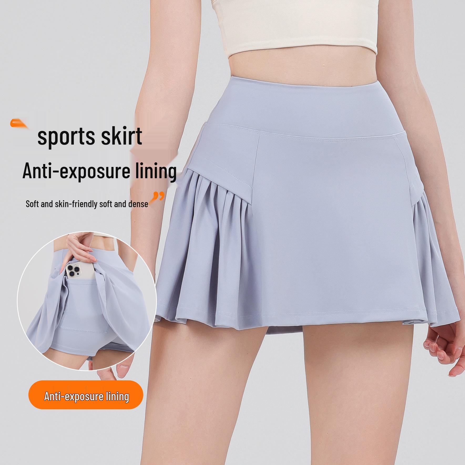 Women s White Pleated Tennis & Yoga Skirt - Quick-dry, Anti-exposure, Fitness & Running Sports Shorts Medium сірий колір
Women s White Pleated Tennis & Yoga Skirt - Quick-dry, Anti-exposure, Fitness & Running Sports Shorts Medium сірий колір