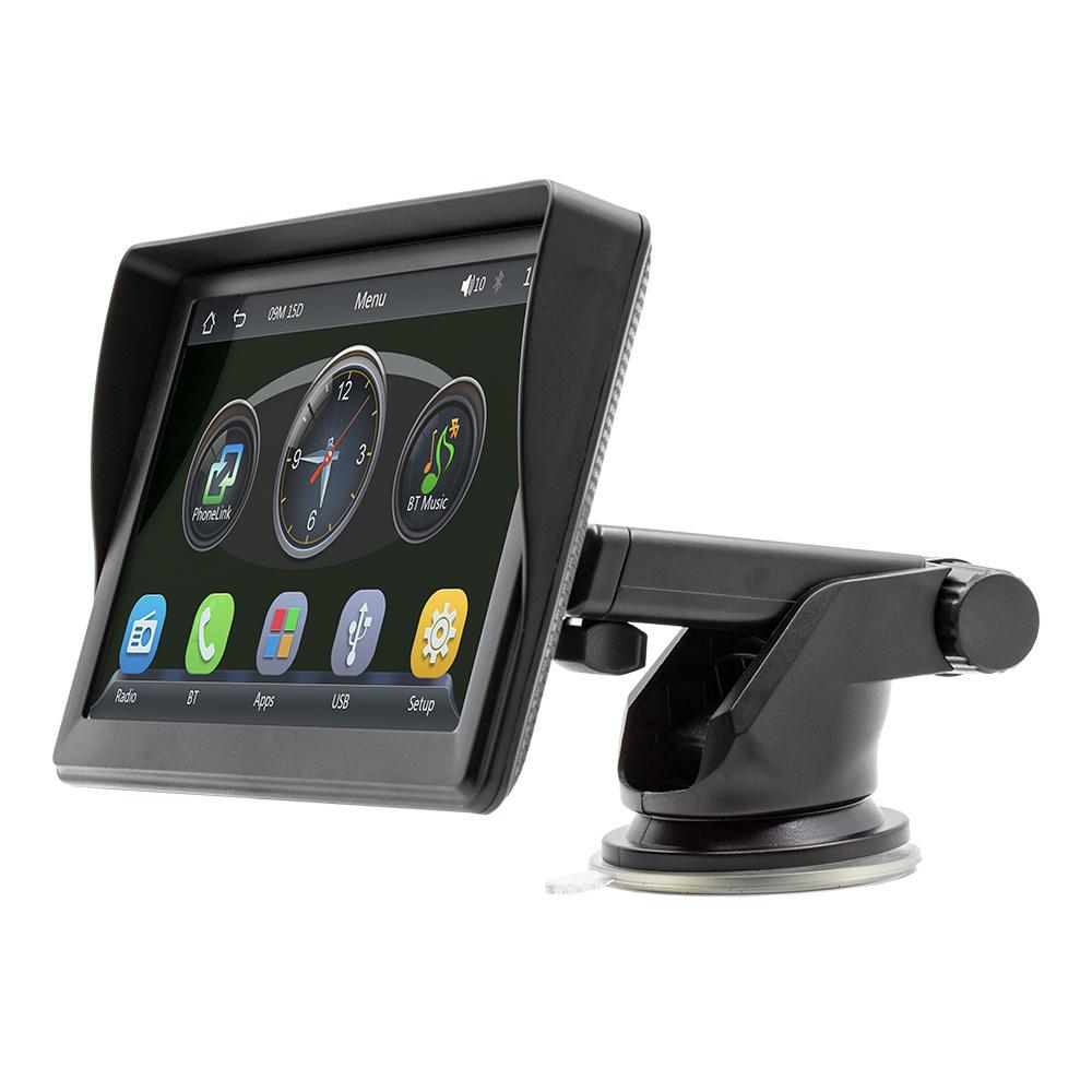 Портативный 7-дюймовый MP5-плеер с поддержкой беспроводного CarPlay, Android Auto, Mirror Link+ и камеры
Портативный 7-дюймовый MP5-плеер с поддержкой беспроводного CarPlay, Android Auto, Mirror Link+ и камеры