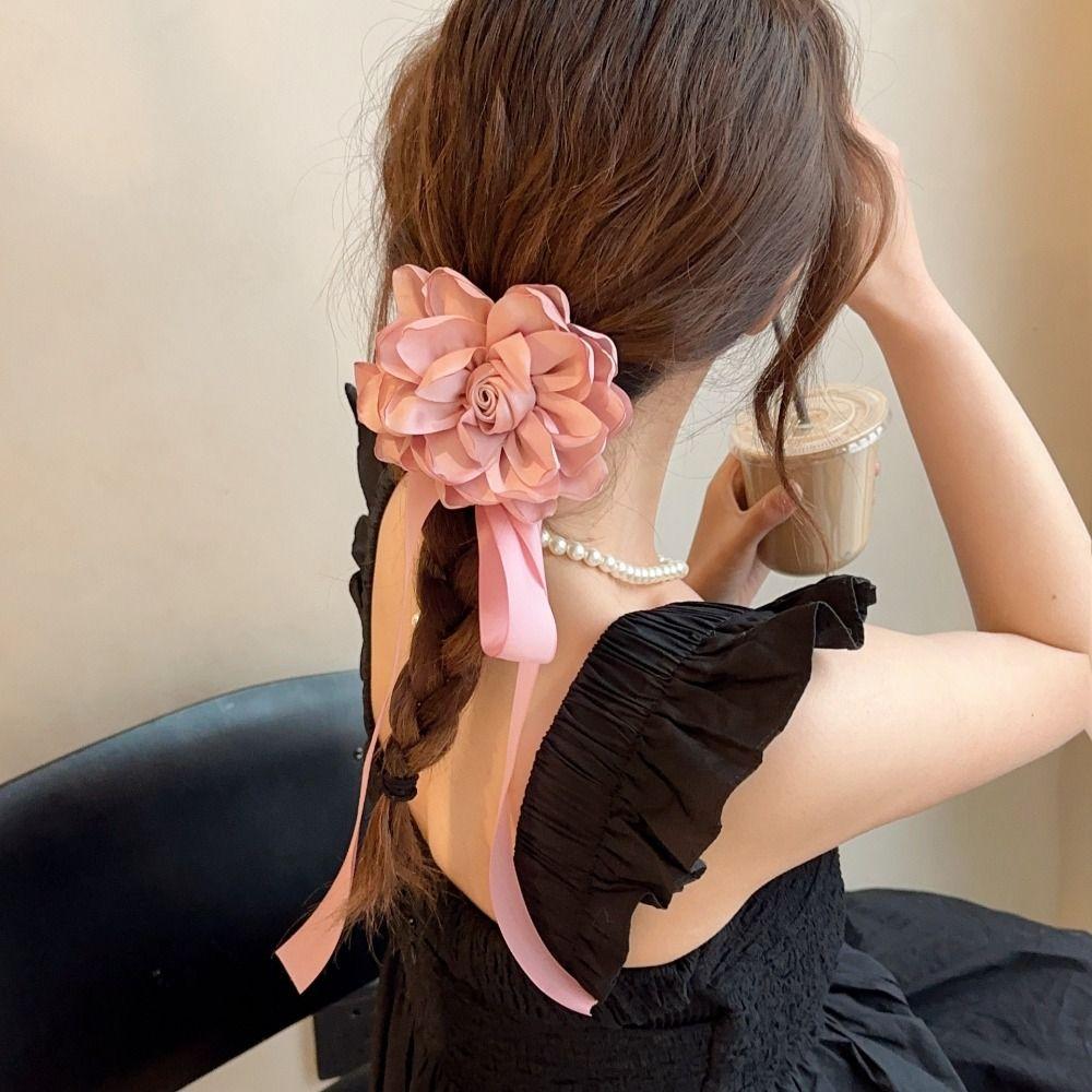 Korean Style Ribbon Hair Tie Rose Flower Necklace Hair Accessories Flower Hair Rope Girl
Korean Style Ribbon Hair Tie Rose Flower Necklace Hair Accessories Flower Hair Rope Girl