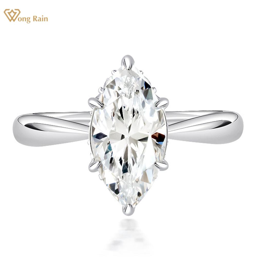 Wong Rain, 100% стерлинговое серебро 925 пробы, огранка «маркиз», 7*14 мм, 3CT AAAAA, кольцо с драгоценными камнями с цирконами для женщин, свадебные подарки, ювелирные изделия для помолвки US 5 белый
Wong Rain, 100% стерлинговое серебро 925 пробы, огранка «маркиз», 7*14 мм, 3CT AAAAA, кольцо с драгоценными камнями с цирконами для женщин, свадебные подарки, ювелирные изделия для помолвки US 5 белый