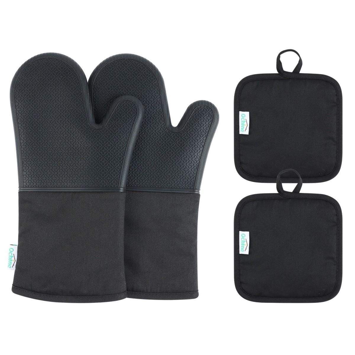 A Pair of Silicone Insulated Scalding Gloves + 2pcs Insulated Pan Mats Kitchen Restaurant Baking Tools United States чёрный
A Pair of Silicone Insulated Scalding Gloves + 2pcs Insulated Pan Mats Kitchen Restaurant Baking Tools United States чёрный