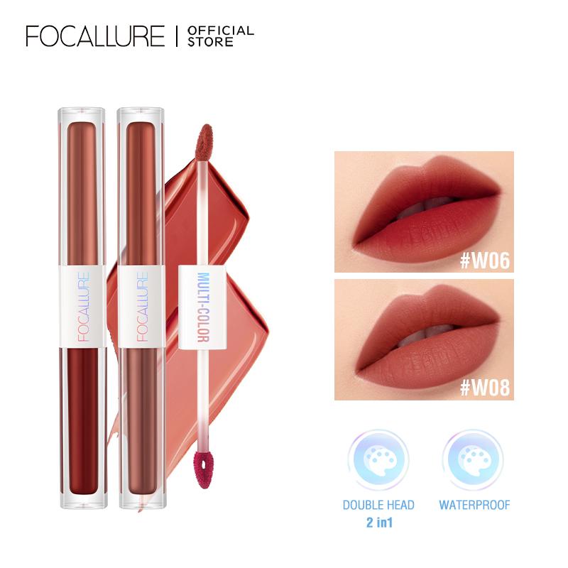 FOCALLURE 2 в 1, интенсивная матовая жидкая губная помада, водостойкий антипереносный двусторонний блеск для губ, не растрескивающаяся косметика для макияжа губ
FOCALLURE 2 в 1, интенсивная матовая жидкая губная помада, водостойкий антипереносный двусторонний блеск для губ, не растрескивающаяся косметика для макияжа губ