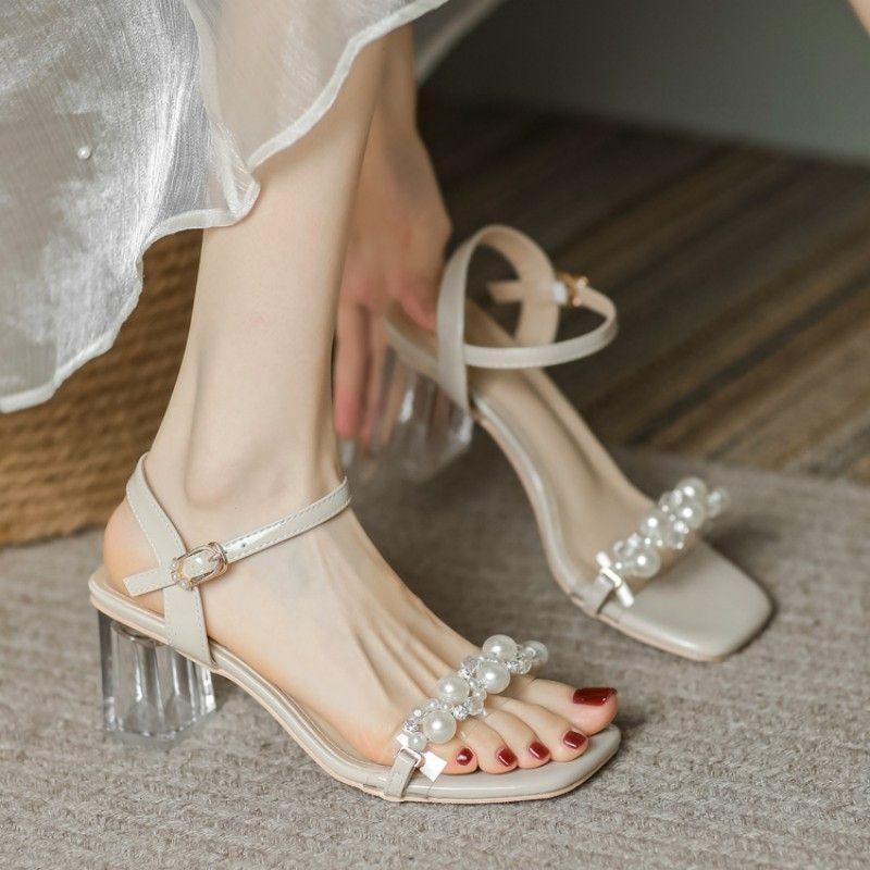 Sandals women s summer 2024 new French temperament socialite transparent crystal thick heel versatile not tired of high heels 99 half size pad
Sandals women s summer 2024 new French temperament socialite transparent crystal thick heel versatile not tired of high heels 99 half size pad