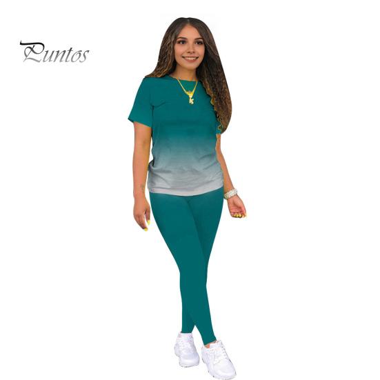 2 шт./компл., женская футболка, леггинсы, комплект с градиентом контрастного цвета, круглым вырезом, короткими рукавами, топ с эластичной резинкой на талии, узкие брюки, повседневная спортивная домашняя одежда, одежда S зелёный
2 шт./компл., женская футболка, леггинсы, комплект с градиентом контрастного цвета, круглым вырезом, короткими рукавами, топ с эластичной резинкой на талии, узкие брюки, повседневная спортивная домашняя одежда, одежда S зелёный