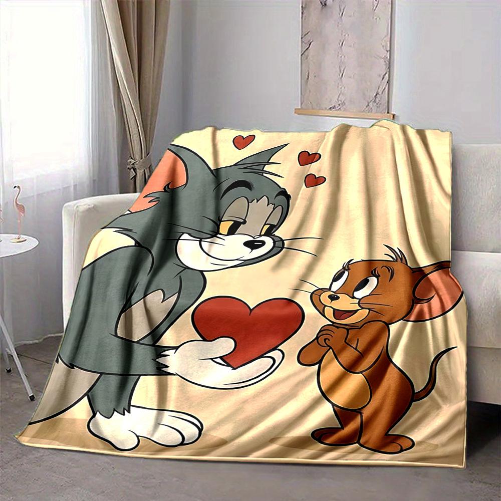 1pc Tom Jerry Love Heart Flannel Throw Blanket - Lightweight Soft Warm All-Season Blanket for Sofa, Bed, Travel, Camping L1029168 80x120cm
1pc Tom Jerry Love Heart Flannel Throw Blanket - Lightweight Soft Warm All-Season Blanket for Sofa, Bed, Travel, Camping L1029168 80x120cm