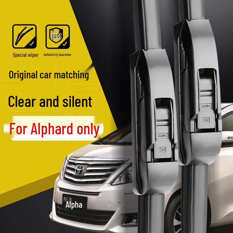 Frameless Silent Wiper Blades for Toyota Alphard (2011-2019) 17 Models
Frameless Silent Wiper Blades for Toyota Alphard (2011-2019) 17 Models