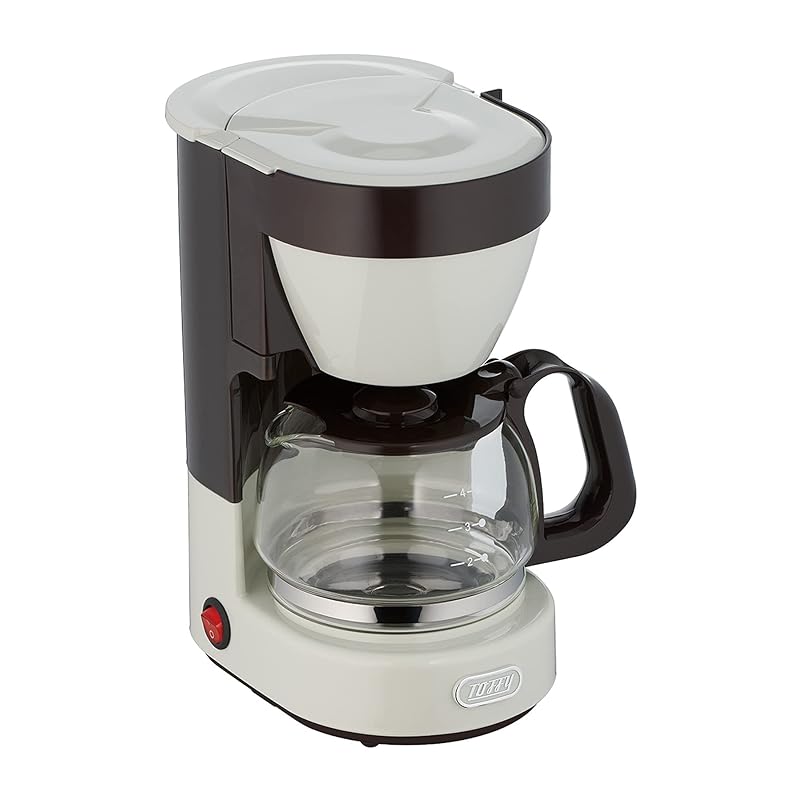 Toffy 4 cup coffee maker K-CM1 (ash white) drip type Automatic keep warm function glass pot With mesh filter K-CM1-AW
Toffy 4 cup coffee maker K-CM1 (ash white) drip type Automatic keep warm function glass pot With mesh filter K-CM1-AW