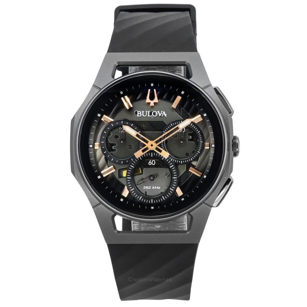 Bulova Curv Chronograph Каучуковый ремешок Кварцевые мужские часы с серым циферблатом 98A162 серый
Bulova Curv Chronograph Каучуковый ремешок Кварцевые мужские часы с серым циферблатом 98A162 серый