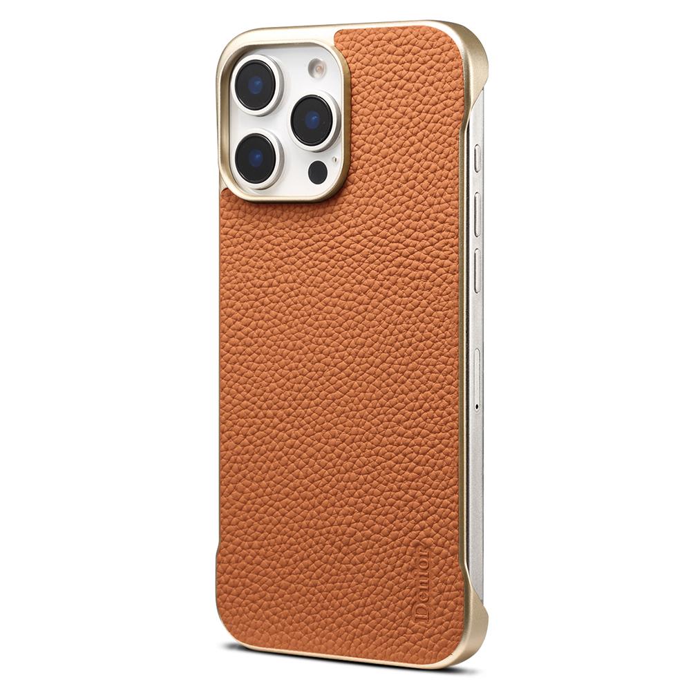 For iPhone 16 Pro Max Magnetic Case Litchi Texture Genuine Cow Leather+PC Boardless Phone Cover Brown
For iPhone 16 Pro Max Magnetic Case Litchi Texture Genuine Cow Leather+PC Boardless Phone Cover Brown
