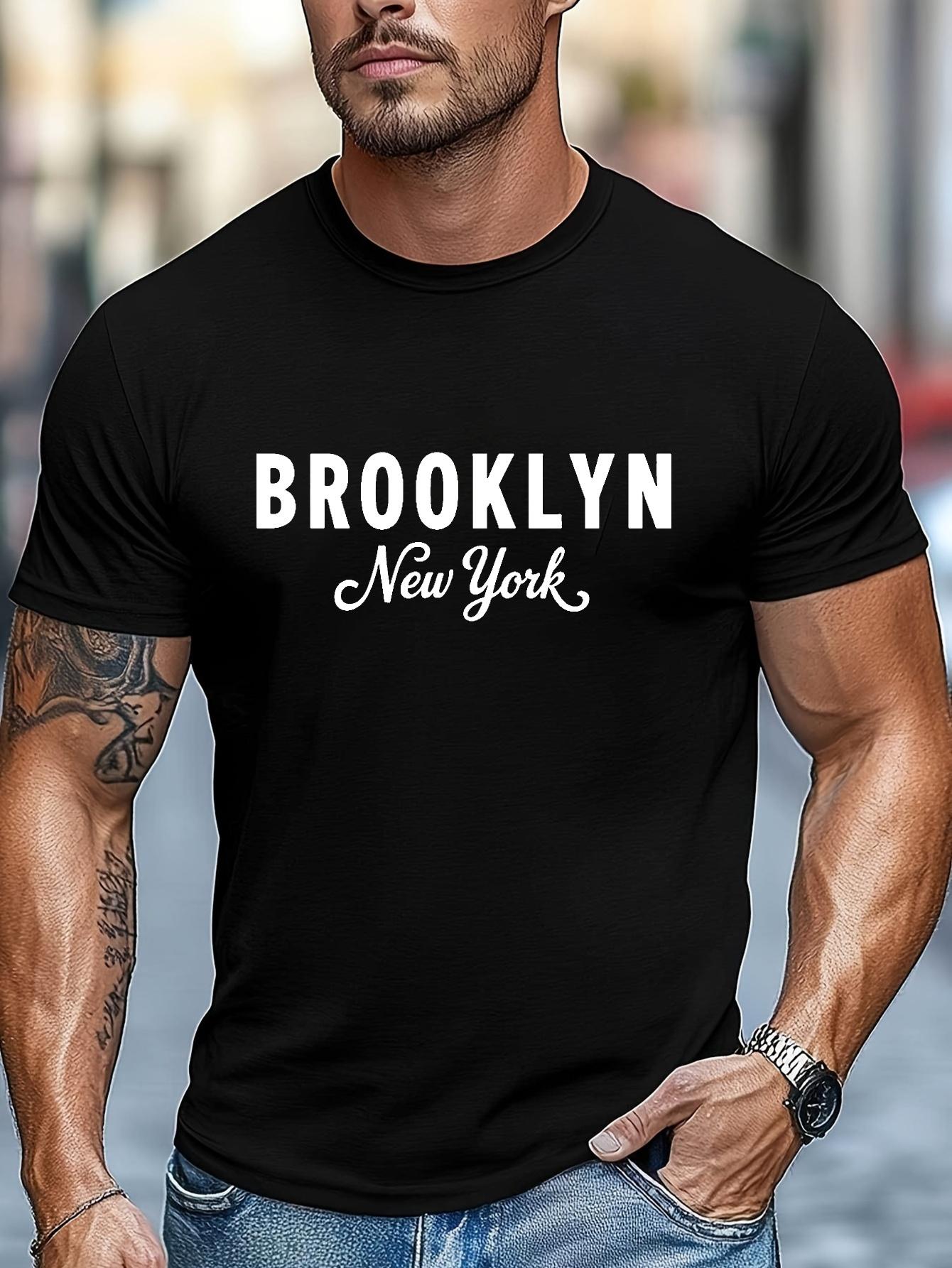 Brooklyn New York Graphic T-shirt - Stretch Fit Cotton Blend Tee for Gym S
Brooklyn New York Graphic T-shirt - Stretch Fit Cotton Blend Tee for Gym S