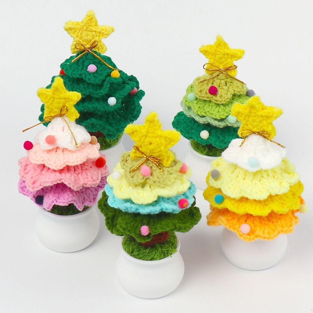 Cute Crochet Christmas Tree Decor Mini Artificial Knitted Tabletop Ornament Christmas Day темно-зеленого
Cute Crochet Christmas Tree Decor Mini Artificial Knitted Tabletop Ornament Christmas Day темно-зеленого