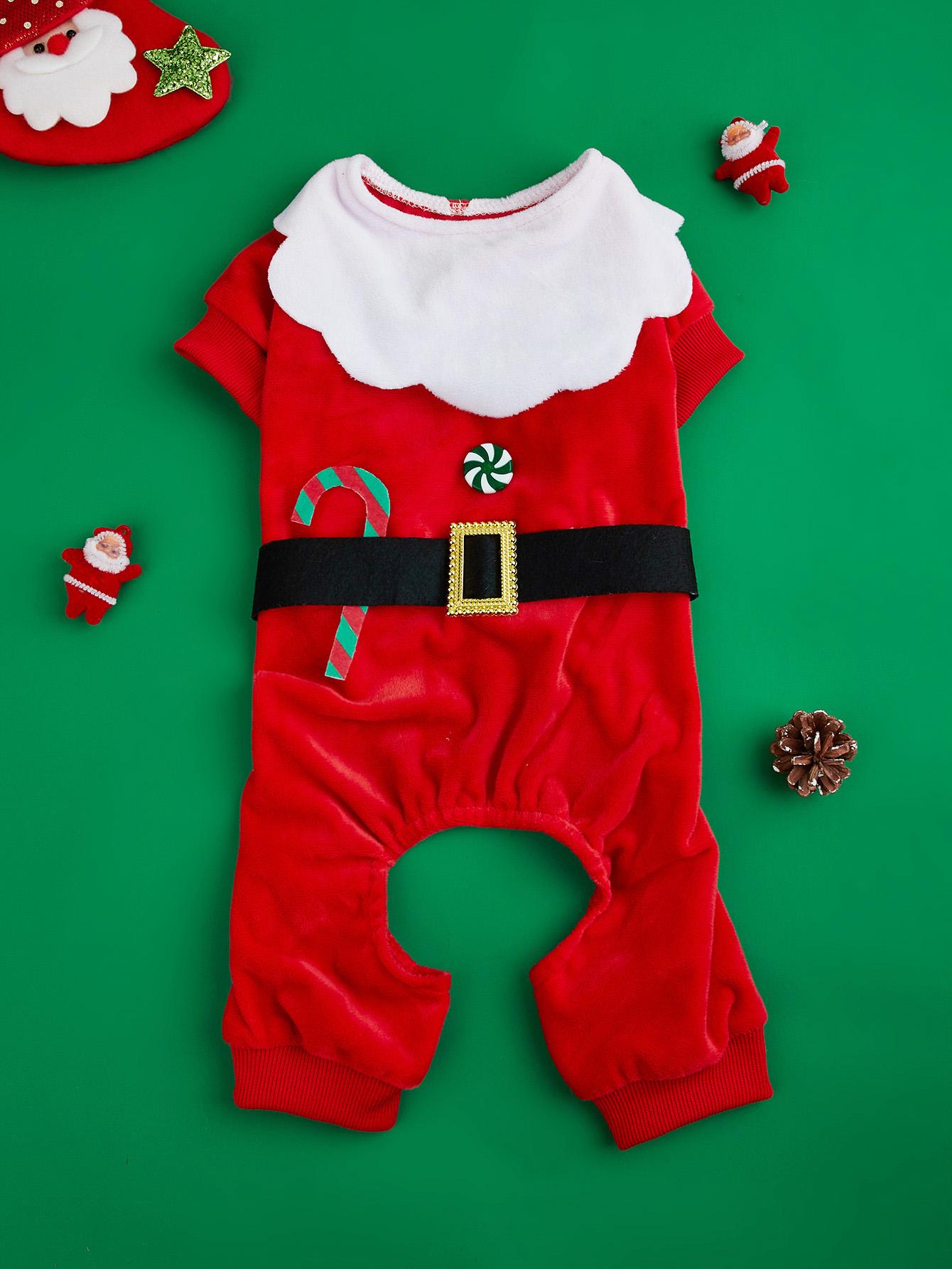 Dog Santa Claus Cosplay Jumpsuit Soft Warm Dog Clothes with Candy Cane Dog Pajamas Costumes Puppy Dog Cat Apparel Xmas Cos P XS(old) червоний
Dog Santa Claus Cosplay Jumpsuit Soft Warm Dog Clothes with Candy Cane Dog Pajamas Costumes Puppy Dog Cat Apparel Xmas Cos P XS(old) червоний