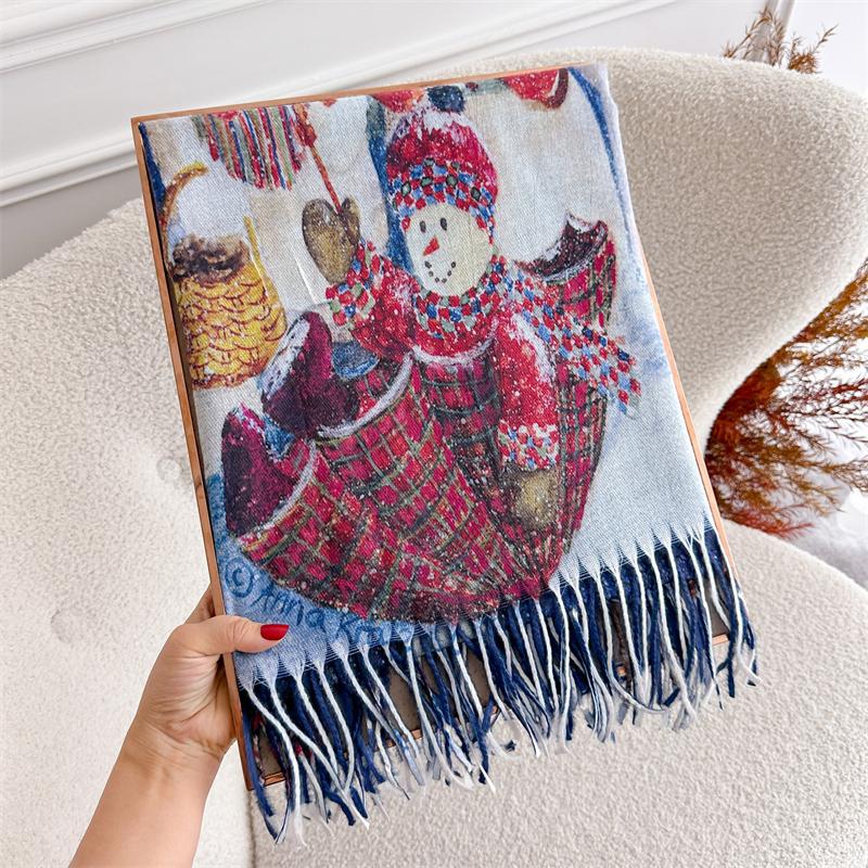 Designer Christmas Women Scarf Winter Warm Shawl And Wrap Bandana Pashmina Long Tassel Female Foulard Thick Blanket 70x180cm
Designer Christmas Women Scarf Winter Warm Shawl And Wrap Bandana Pashmina Long Tassel Female Foulard Thick Blanket 70x180cm