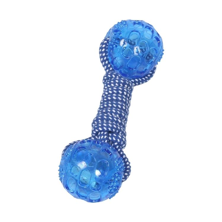 Tennis Ball Dog Toy With Cotton Rope Chew and Stable Handle Dog Squeaky Toy for Interactively Training синій
Tennis Ball Dog Toy With Cotton Rope Chew and Stable Handle Dog Squeaky Toy for Interactively Training синій