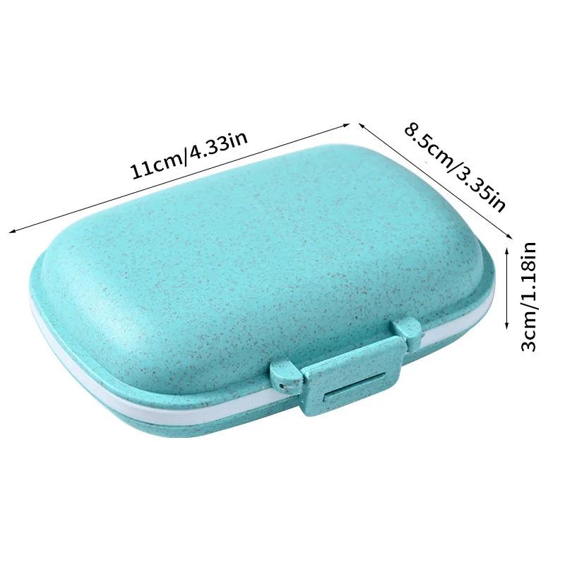 Travel Pill Organizer 8 Compartment Tablets Box with Sealing Ring Wheat Straw Medicine Container for Daily Vitamins Supplements синий
Travel Pill Organizer 8 Compartment Tablets Box with Sealing Ring Wheat Straw Medicine Container for Daily Vitamins Supplements синий
