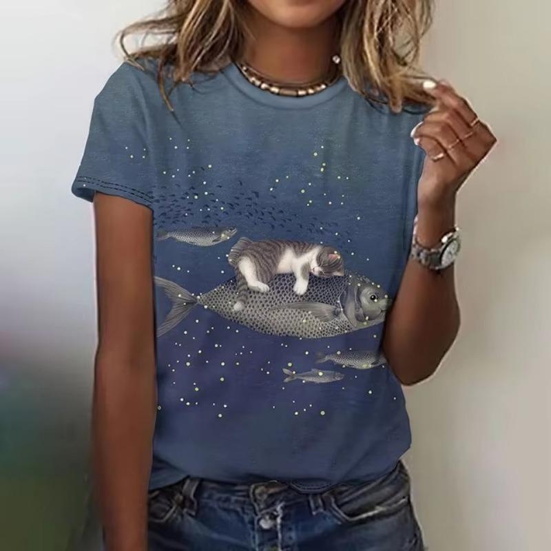 Милые животные 3D принт женские футболки летняя мода короткие рукава футболки пуловеры повседневная уличная одежда топы свободные женская одежда 5XL
Милые животные 3D принт женские футболки летняя мода короткие рукава футболки пуловеры повседневная уличная одежда топы свободные женская одежда 5XL
