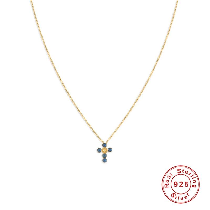 Консервный крест Кулон ожерелья для женщин Воротник 925 стерлингового серебра Циркон Ювелирные изделия 
Консервный крест Кулон ожерелья для женщин Воротник 925 стерлингового серебра Циркон Ювелирные изделия