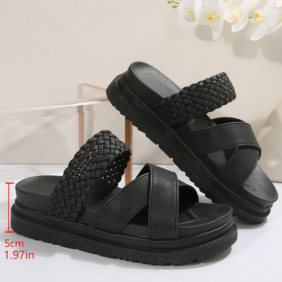 2025 summer new foreign trade platform sandals women s shoes large size platform casual woven cross-strapped slippers 36 чёрный
2025 summer new foreign trade platform sandals women s shoes large size platform casual woven cross-strapped slippers 36 чёрный
