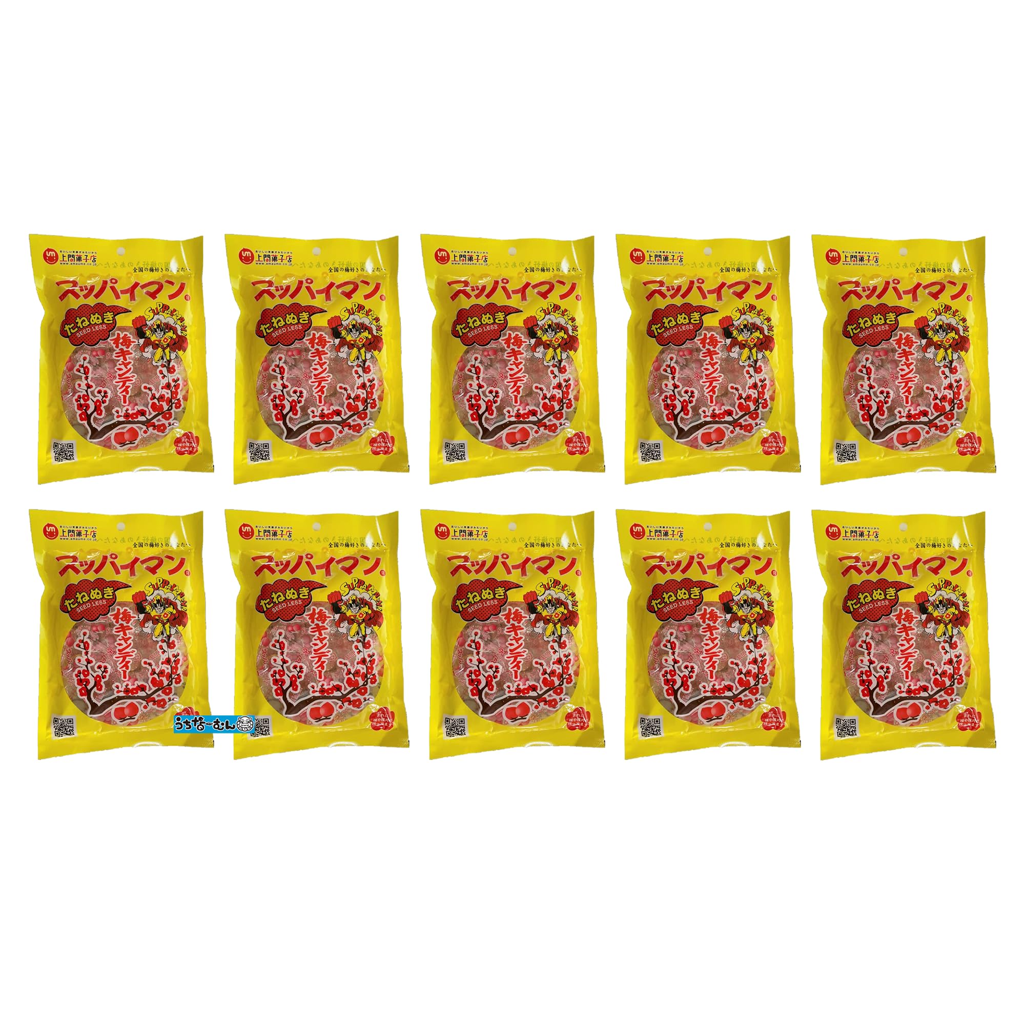 Кондитерская Уэма Слива Супайман 10 штук в 10 пакетиках Окинавская наклейка Конфета, Без косточек, упаковка, +
Кондитерская Уэма Слива Супайман 10 штук в 10 пакетиках Окинавская наклейка Конфета, Без косточек, упаковка, +