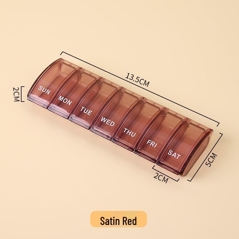 Japanese 7-Grid Transparent Pill Box - Weekly Portable Mini Storage
Japanese 7-Grid Transparent Pill Box - Weekly Portable Mini Storage