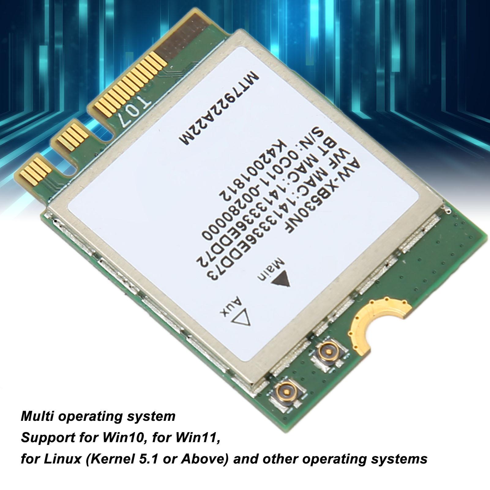 Картка M.2 WIFI 6E 5374 Мбіт/с Тридіапазонна 2,4G 5G 6G Підтримка MU MIMO Bluetooth 5.2 M.2 Бездротова для ноутбука
Картка M.2 WIFI 6E 5374 Мбіт/с Тридіапазонна 2,4G 5G 6G Підтримка MU MIMO Bluetooth 5.2 M.2 Бездротова для ноутбука