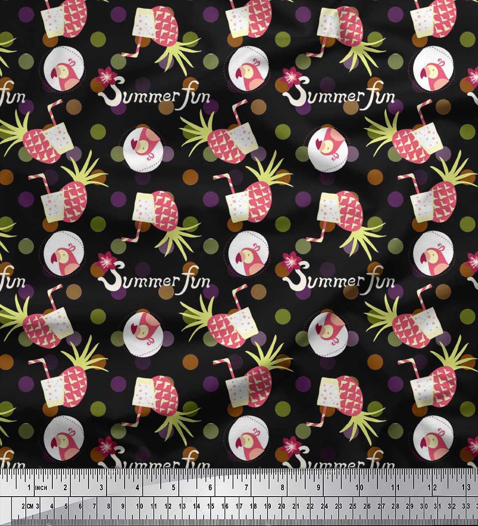 Soimoi Japan Crepe Satin Ткань в горошек, попугай и сосновый сок Summer Designs Prints By meter 42 Inch 42 Inch Wide - Poly Crepe синий
Soimoi Japan Crepe Satin Ткань в горошек, попугай и сосновый сок Summer Designs Prints By meter 42 Inch 42 Inch Wide - Poly Crepe синий