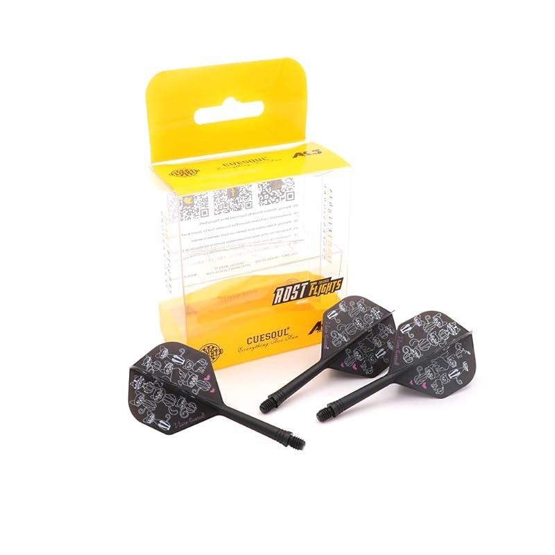 Black Scorpion CUESOUL ROST series shaft integrated flight standard shape M size, set of 3
Black Scorpion CUESOUL ROST series shaft integrated flight standard shape M size, set of 3