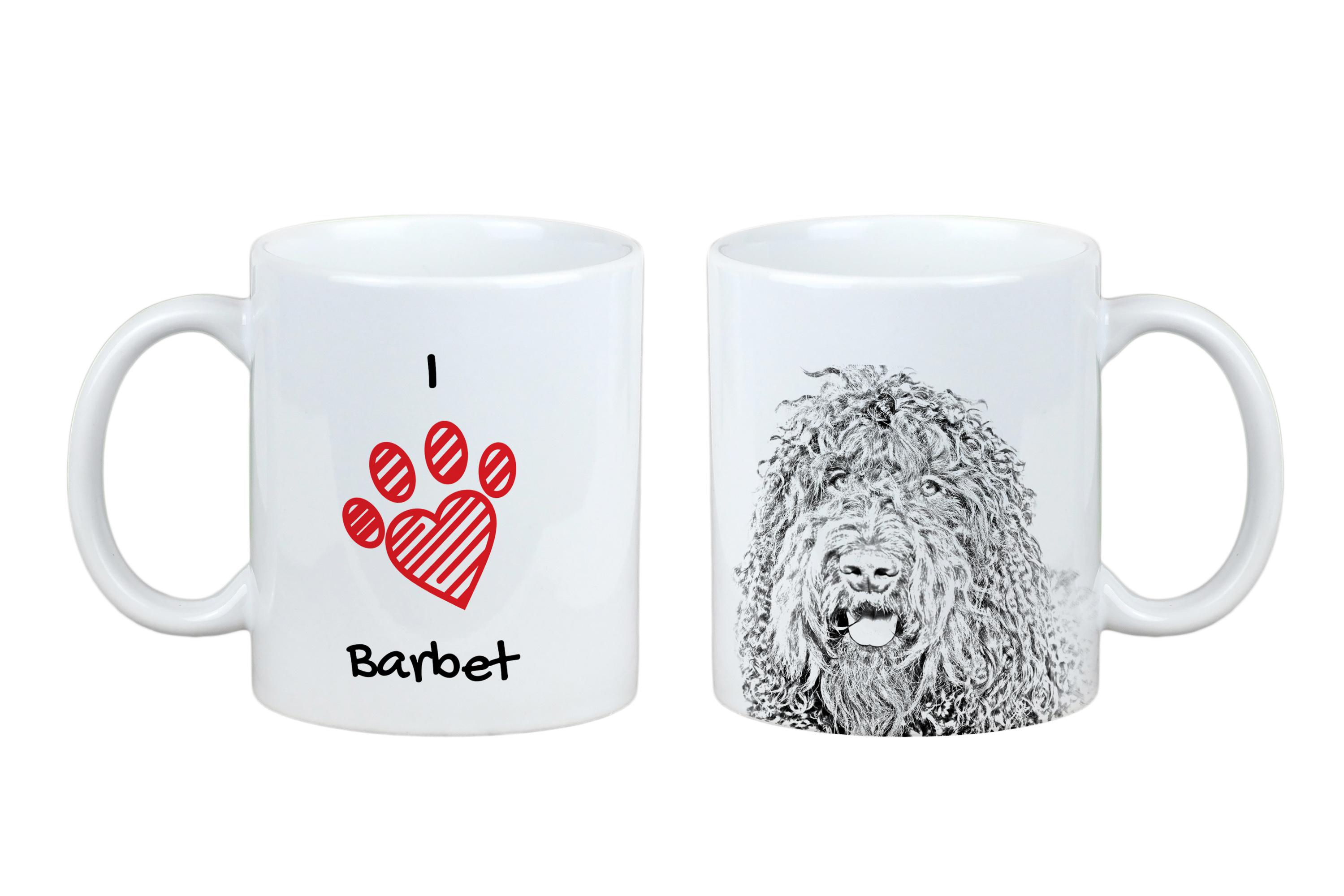 Barbet, French Water Dog - cup with a dog, cute cup with graphics, a gift with your photo from the Art-Dog brand білий
Barbet, French Water Dog - cup with a dog, cute cup with graphics, a gift with your photo from the Art-Dog brand білий