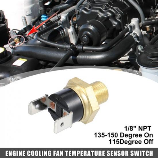 1 Pcs Car Radiator Sensor Switch 18 NPT 135-150 Degrees on 115 Degrees Off
1 Pcs Car Radiator Sensor Switch 18 NPT 135-150 Degrees on 115 Degrees Off