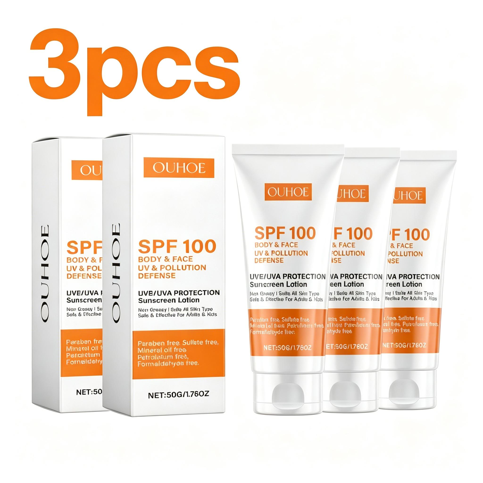 50 г Сонцезахисний крем SPF100 Відбілюючий сонцезахисний крем для обличчя та тіла Контроль жирності Відбілюючий зволожуючий крем для обличчя Сонцезахисний крем Захисний крем для шкіри 50gx3
50 г Сонцезахисний крем SPF100 Відбілюючий сонцезахисний крем для обличчя та тіла Контроль жирності Відбілюючий зволожуючий крем для обличчя Сонцезахисний крем Захисний крем для шкіри 50gx3