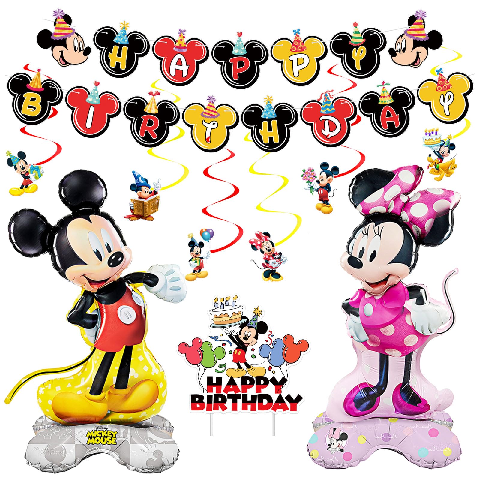 FCXZI Украшения на день рождения, Воздушные шары, Украшения на день рождения, Украшения для вечеринки, Тема Микки, Детский баннер, Топпер для торта, Алюминиевые шары, Торт
FCXZI Украшения на день рождения, Воздушные шары, Украшения на день рождения, Украшения для вечеринки, Тема Микки, Детский баннер, Топпер для торта, Алюминиевые шары, Торт
