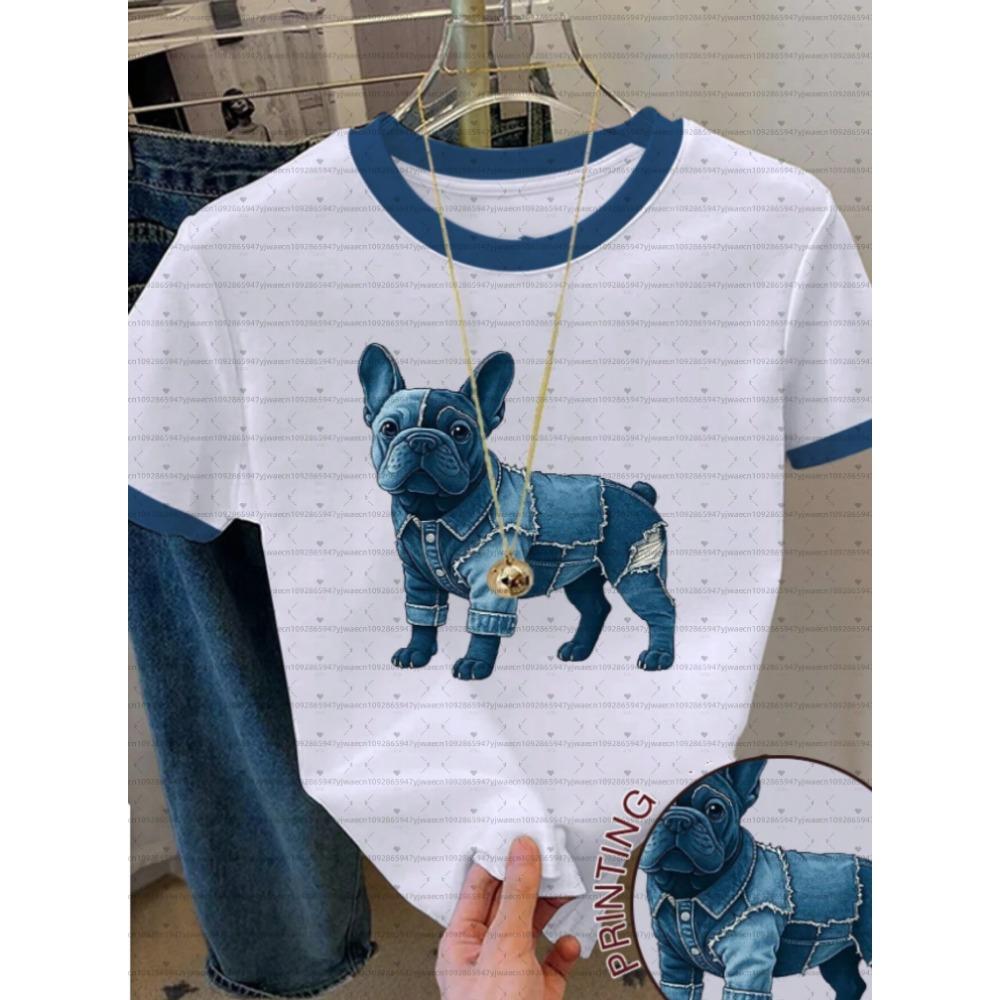 26 Womens Short Sleeve Print T-Shirt Cartoon print blue puppy Round Neck short sleeve Outdoor Sports plus-size women s clothing 6XL
26 Womens Short Sleeve Print T-Shirt Cartoon print blue puppy Round Neck short sleeve Outdoor Sports plus-size women s clothing 6XL