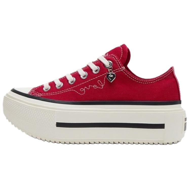 Converse Double Stack Low top Canvas Shoes Unisex Red A20659C 38
Converse Double Stack Low top Canvas Shoes Unisex Red A20659C 38