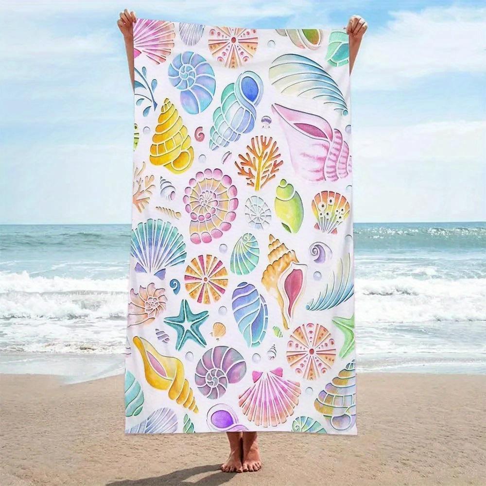 Beach towel colorful shell pattern sunscreen windproof suitable for beach pool camping travel beach blanket W30*H60(CM)
Beach towel colorful shell pattern sunscreen windproof suitable for beach pool camping travel beach blanket W30*H60(CM)