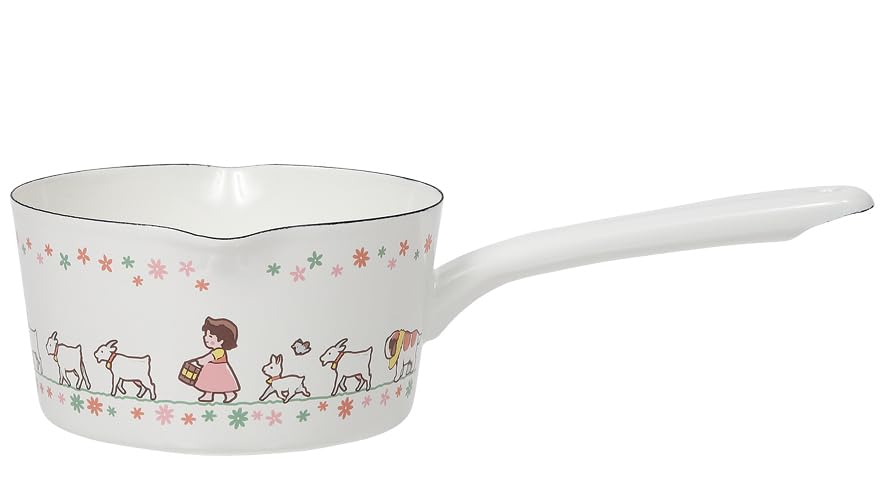 Girl of the Alps Enamel Milk Pan 15cm Frying Pan Heidi, білий
Girl of the Alps Enamel Milk Pan 15cm Frying Pan Heidi, білий
