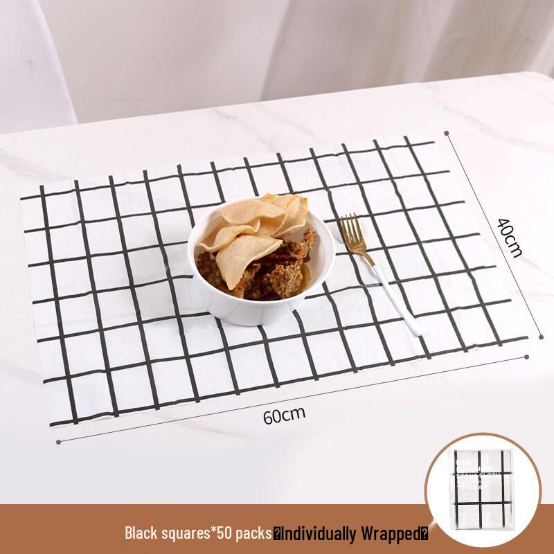 OEING Disposable PE Black & White Check Placemats
OEING Disposable PE Black & White Check Placemats