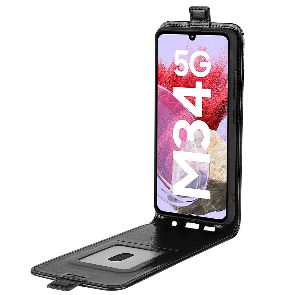 For Samsung Galaxy F34 5G/M34 5G Vertical Flip Phone Leather Case Card Holder Crazy Horse Texture Cover Black
For Samsung Galaxy F34 5G/M34 5G Vertical Flip Phone Leather Case Card Holder Crazy Horse Texture Cover Black