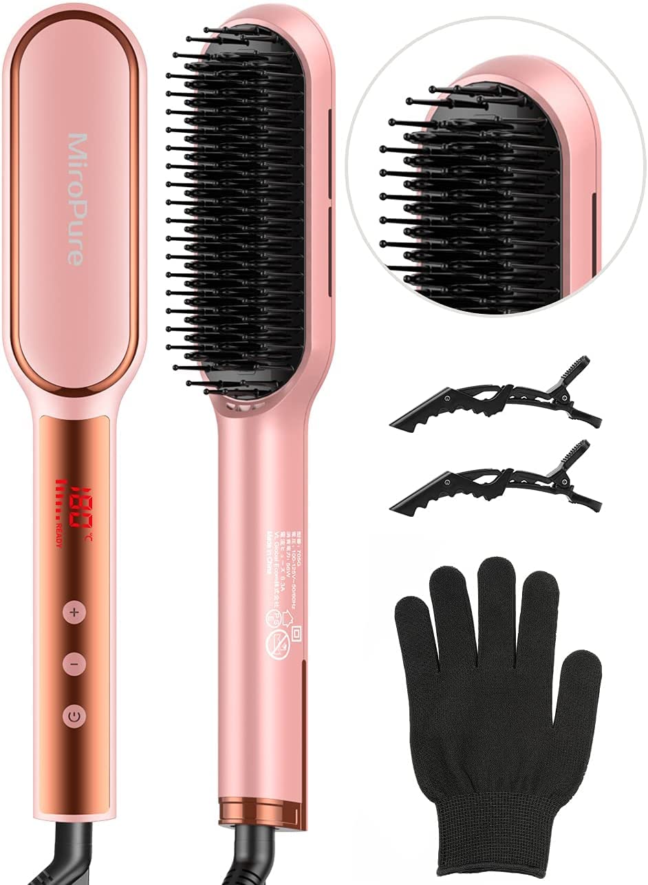 MiroPure Straight Brush Температура волос быстрый нагрев в течение 30 ЖК-дней дальний инфракрасный отрицательный для выпрямления волос и улучшения состояния кожи головы
MiroPure Straight Brush Температура волос быстрый нагрев в течение 30 ЖК-дней дальний инфракрасный отрицательный для выпрямления волос и улучшения состояния кожи головы