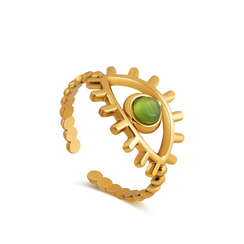 Creative Gold Plated Stainless Steel Rings for Women Simple Geometric Round Natural Stone Finger Ring Boho Vintage Zircon Gift
Creative Gold Plated Stainless Steel Rings for Women Simple Geometric Round Natural Stone Finger Ring Boho Vintage Zircon Gift