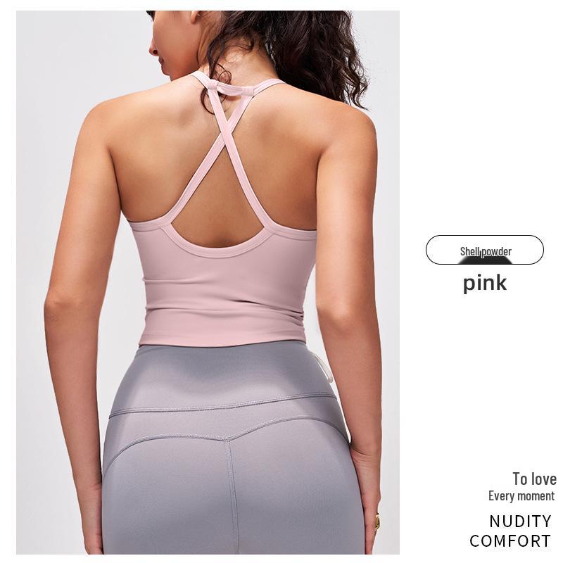 Women s Antibacterial Yoga Camisole: Nude Feel, High Stretch, Drawstring Cross-Back Sports Bra for Autumn/Winter. XL
Women s Antibacterial Yoga Camisole: Nude Feel, High Stretch, Drawstring Cross-Back Sports Bra for Autumn/Winter. XL
