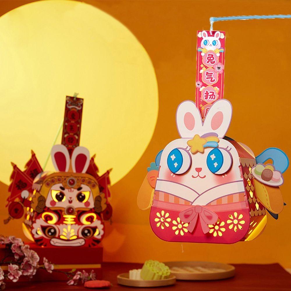 Ancient Rabbit Lantern Cartoon Lantern DIY Material Package Mid-Autumn Festival Lantern Women Style B
Ancient Rabbit Lantern Cartoon Lantern DIY Material Package Mid-Autumn Festival Lantern Women Style B
